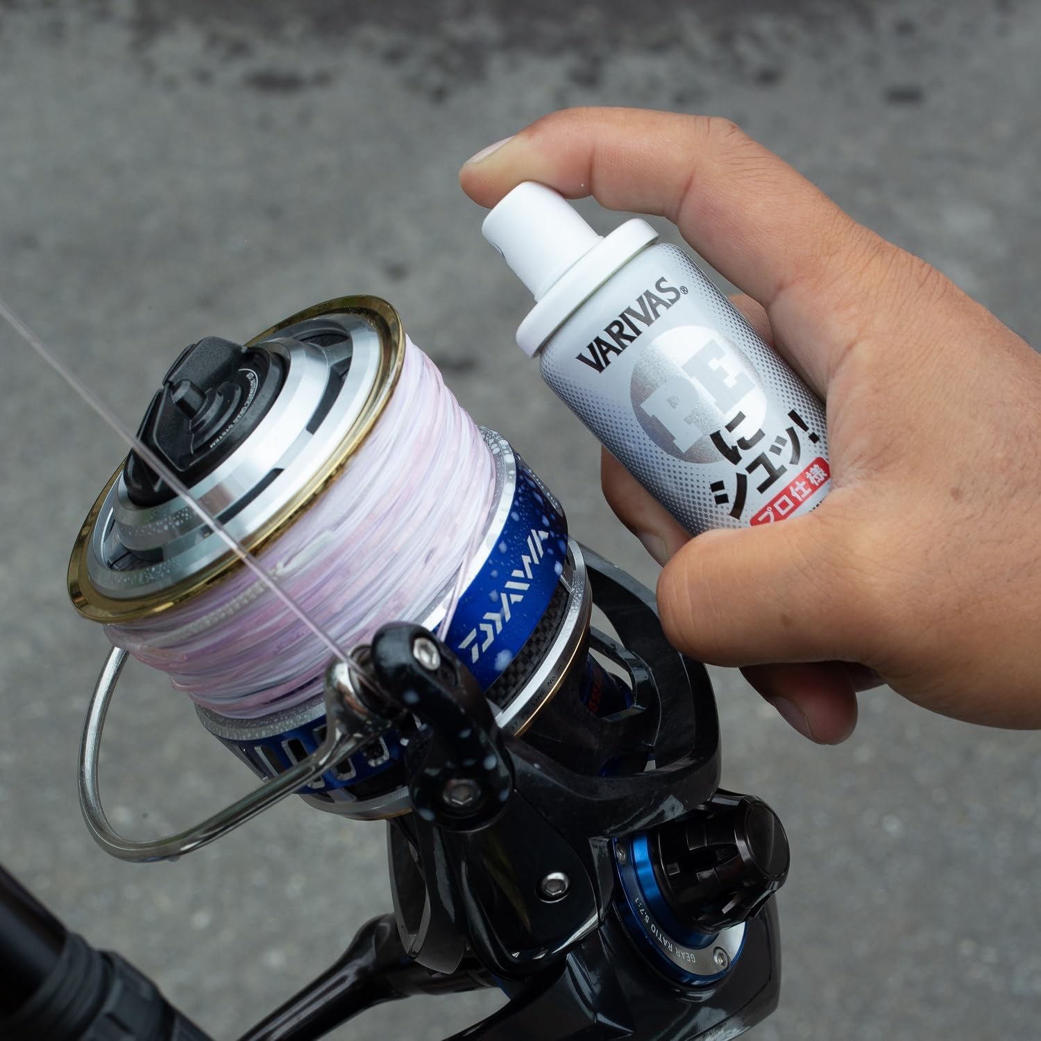 Detalle 2 de バリバス(VARIVAS)釣り用メンテナンススプレーシリーズ|PEライン・結び・タックル向け