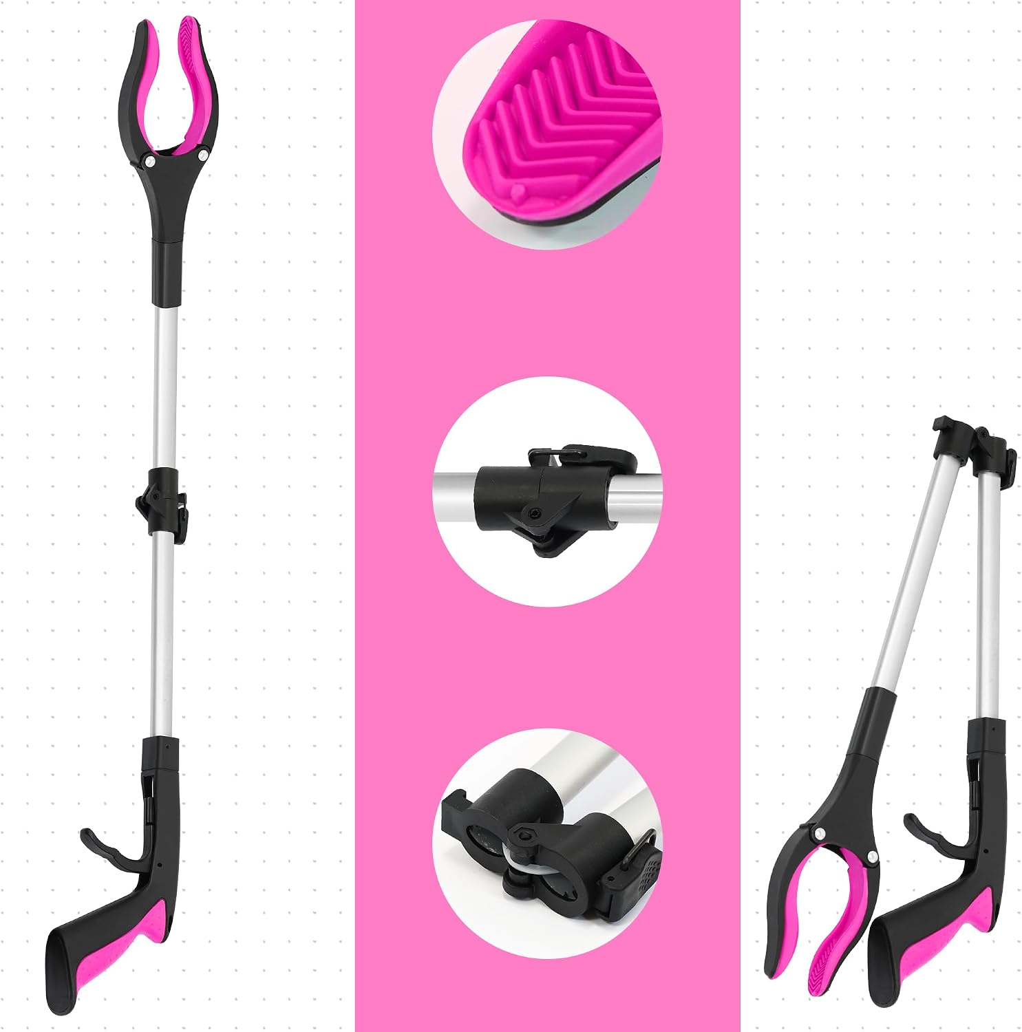 Thumbnail 2 de GrabRunner ABI-0054 32-Inch Reacher Grabber with Folding Design and Magnet