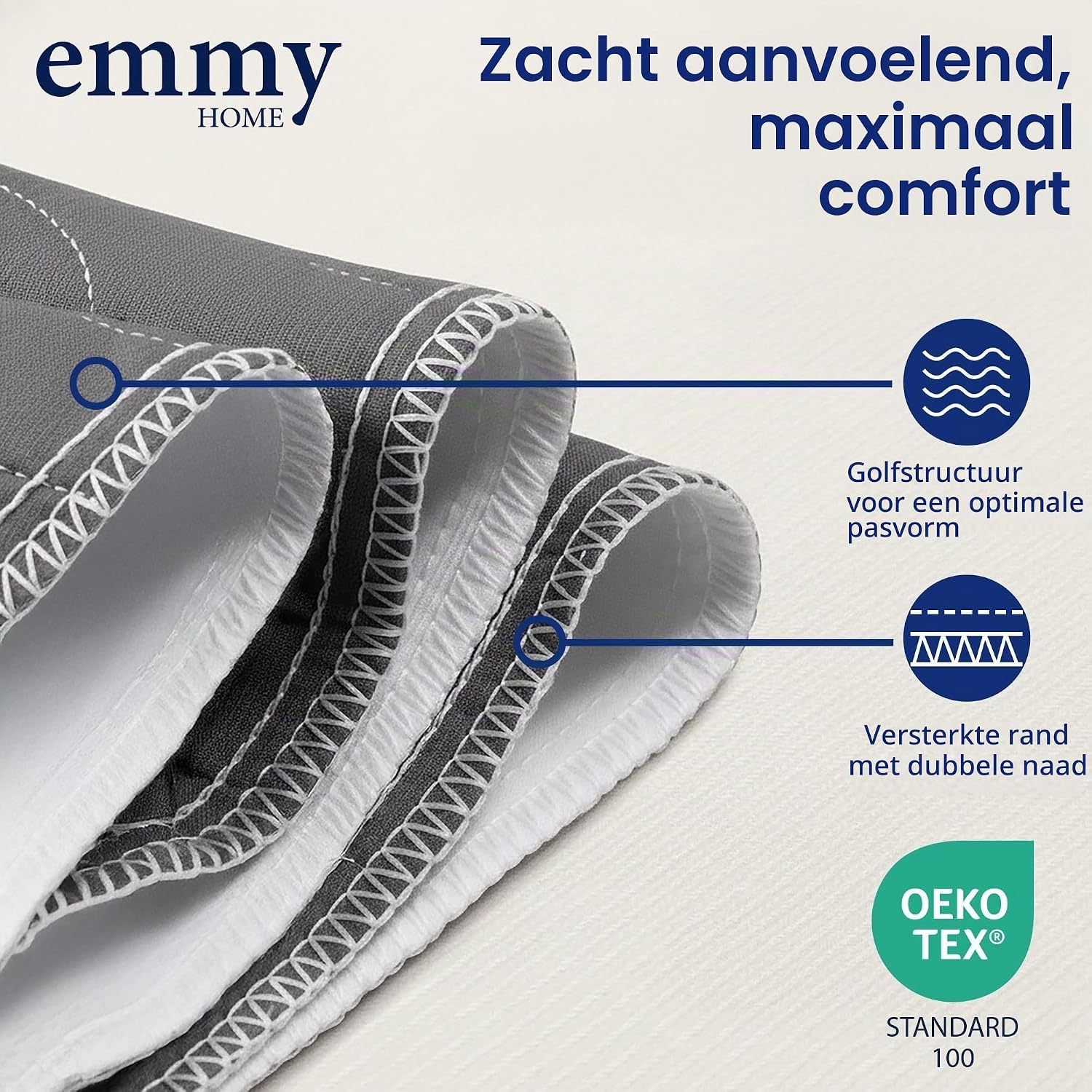 Detalle 2 de Emmy Home incontinentieonderlegger 75 x 90 cm, 2 stuks, waterdicht