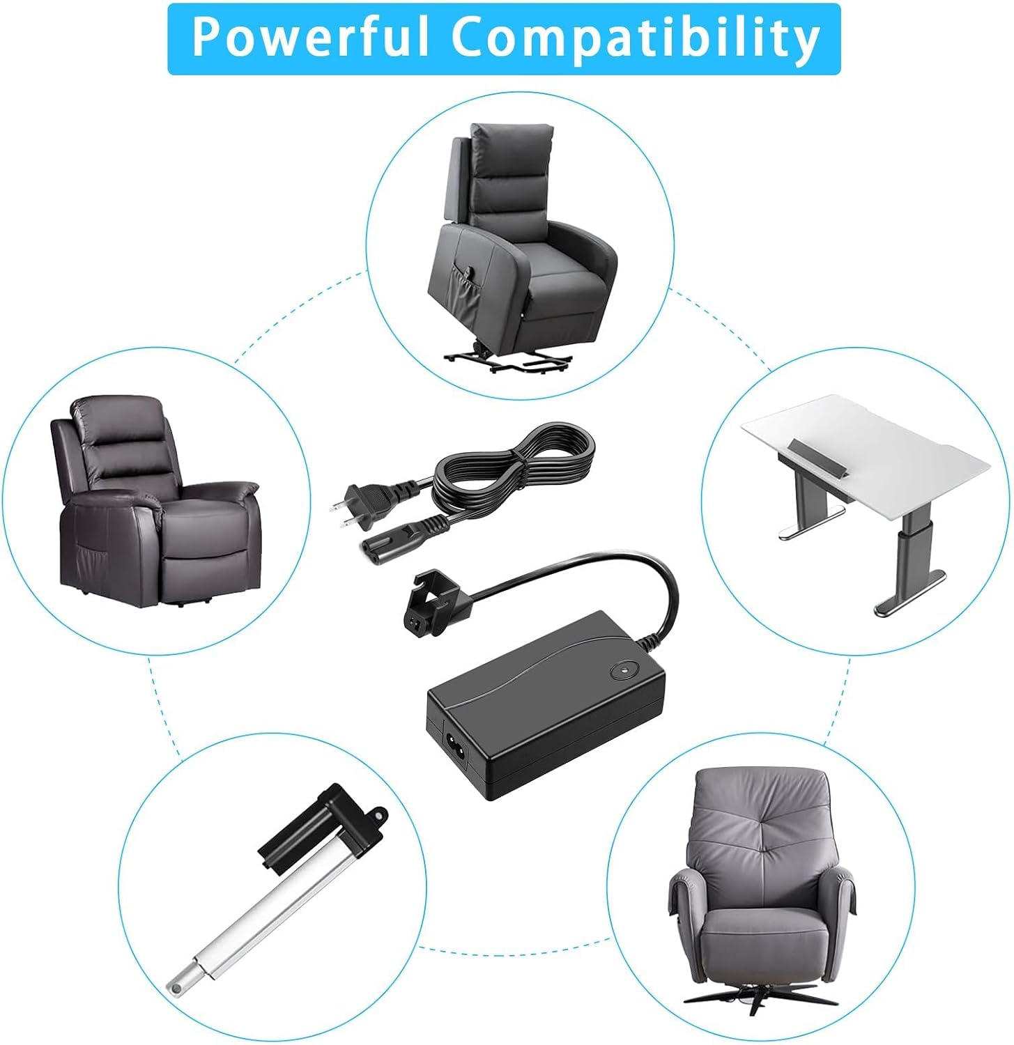 Thumbnail 6 de STAIGO 8541832276 Lift Chair Power Adapter, 29V 2A, 2-Pin