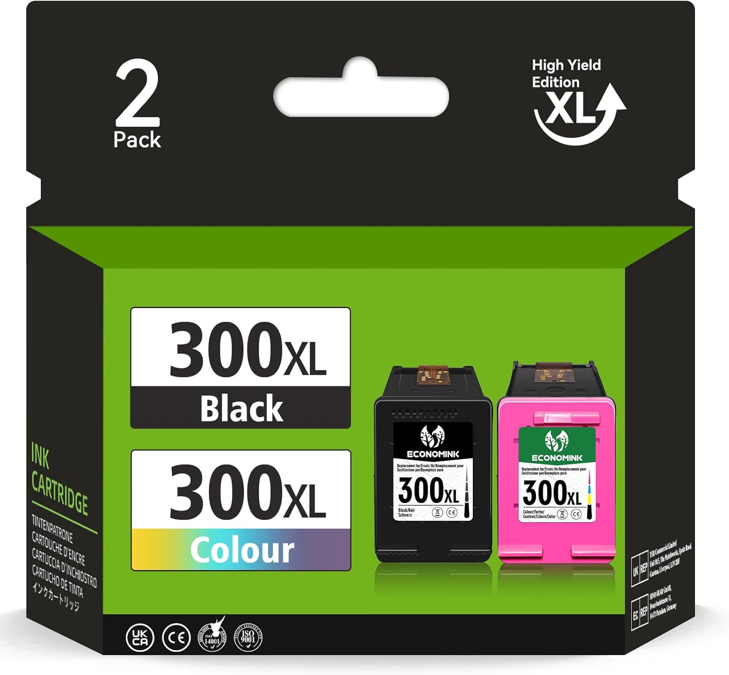Detalle de Economink 300XL kompatible Druckerpatronen 2er-Pack đź–¨