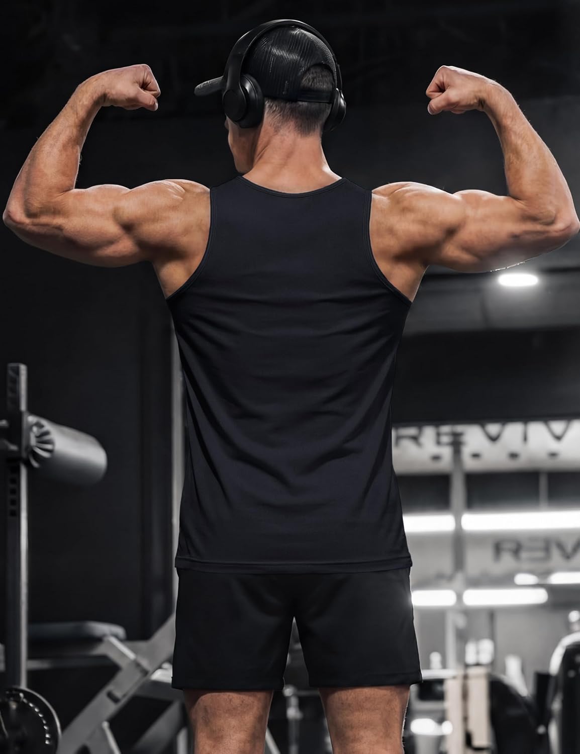 Thumbnail 3 de TACVASEN Men’s Cotton Moisture Wicking Tank Top (Muscle Shirt)