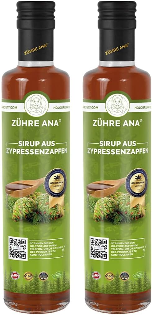 Detalle de Zühre Ana Zypressenzapfen‑Sirup 250 ml 🍶