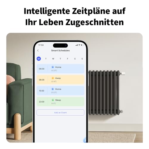 Detalle de Aqara Smartes Heizkörperthermostat W600 – Thread/Zigbee, Matter kompatibel