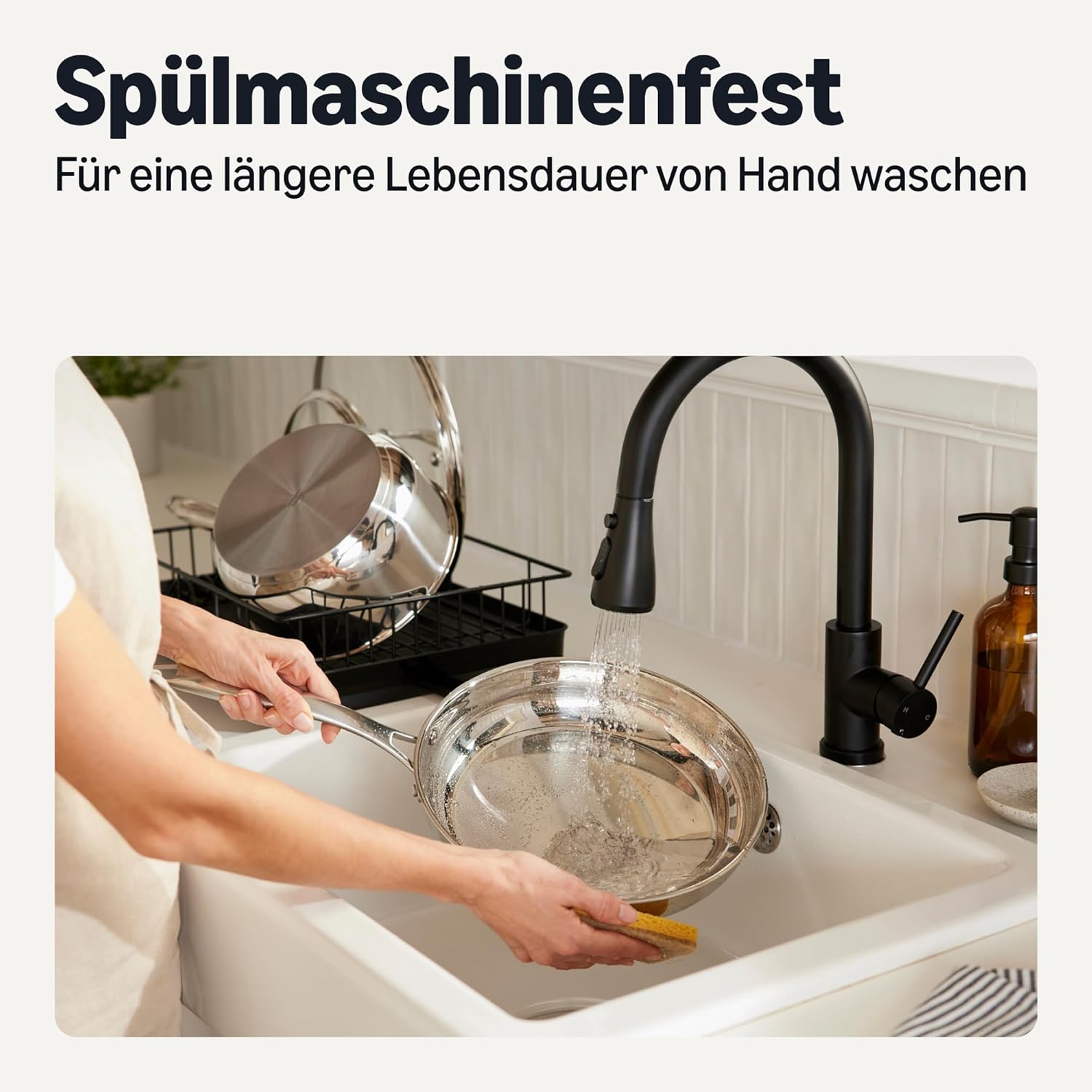 Thumbnail 4 de Amazon Basics 5-Teiliges Topfset aus Edelstahl – Allrounder für alle Herdarten