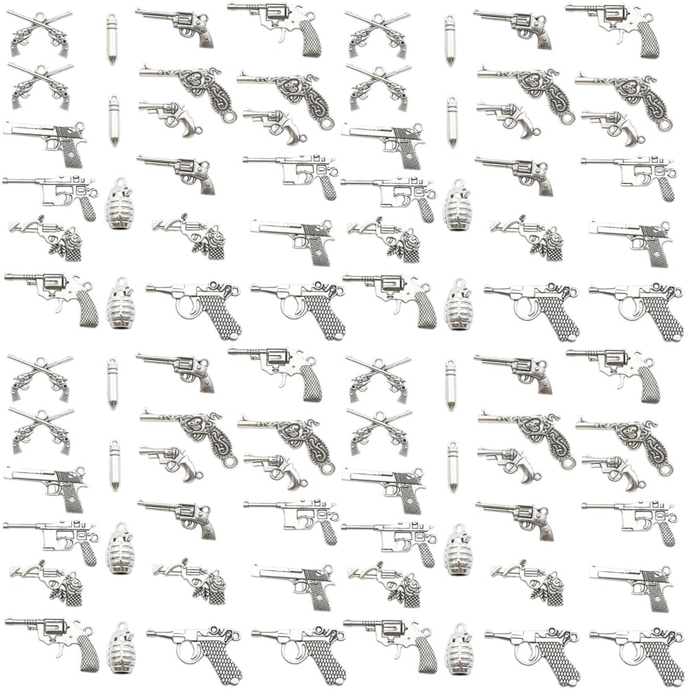 Detalle de Youdiyla Alloy Pendant Charms 44-Piece Set