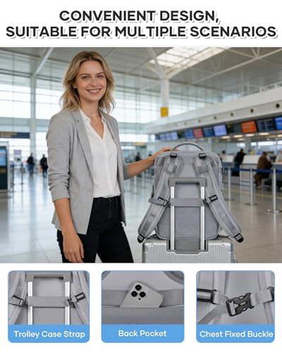 Thumbnail 5 de BJLFS mochila al vacío con bomba y compresión para cabina (40x30x20) compatible con Ryanair y Wizz Air