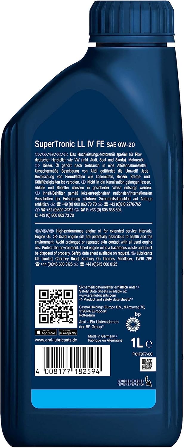 Detalle 2 de Castrol SuperTronic LL IV FE 0W-20, 1 Liter – Kaufberatung und Einsatzempfehlung