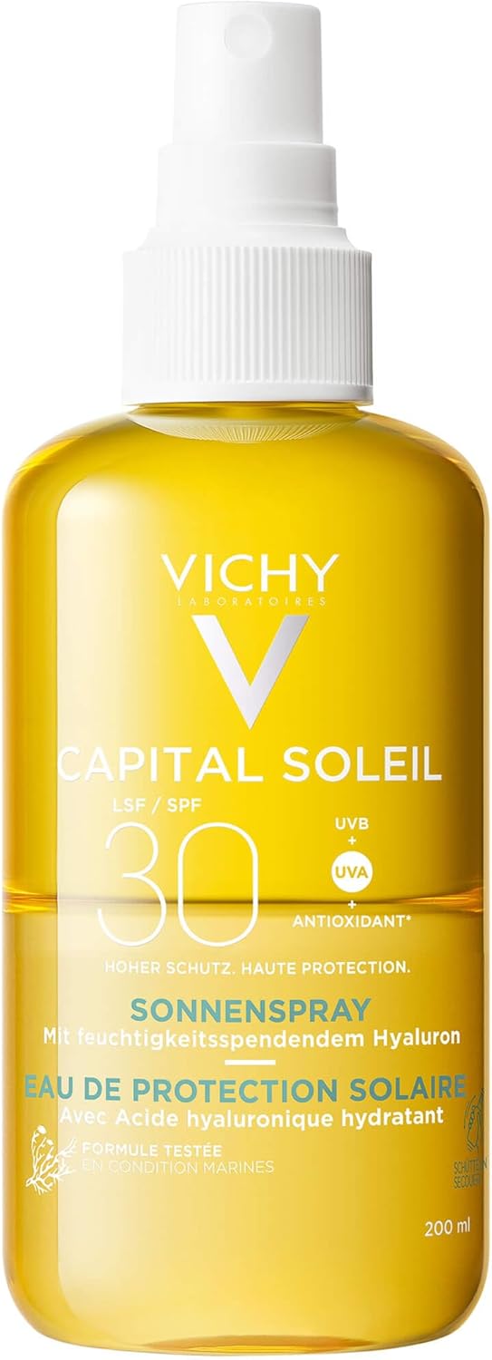 Vichy Capital Soleil Hydrating Solar Protective Water SPF30 with Hyaluronic Acid (200ml)