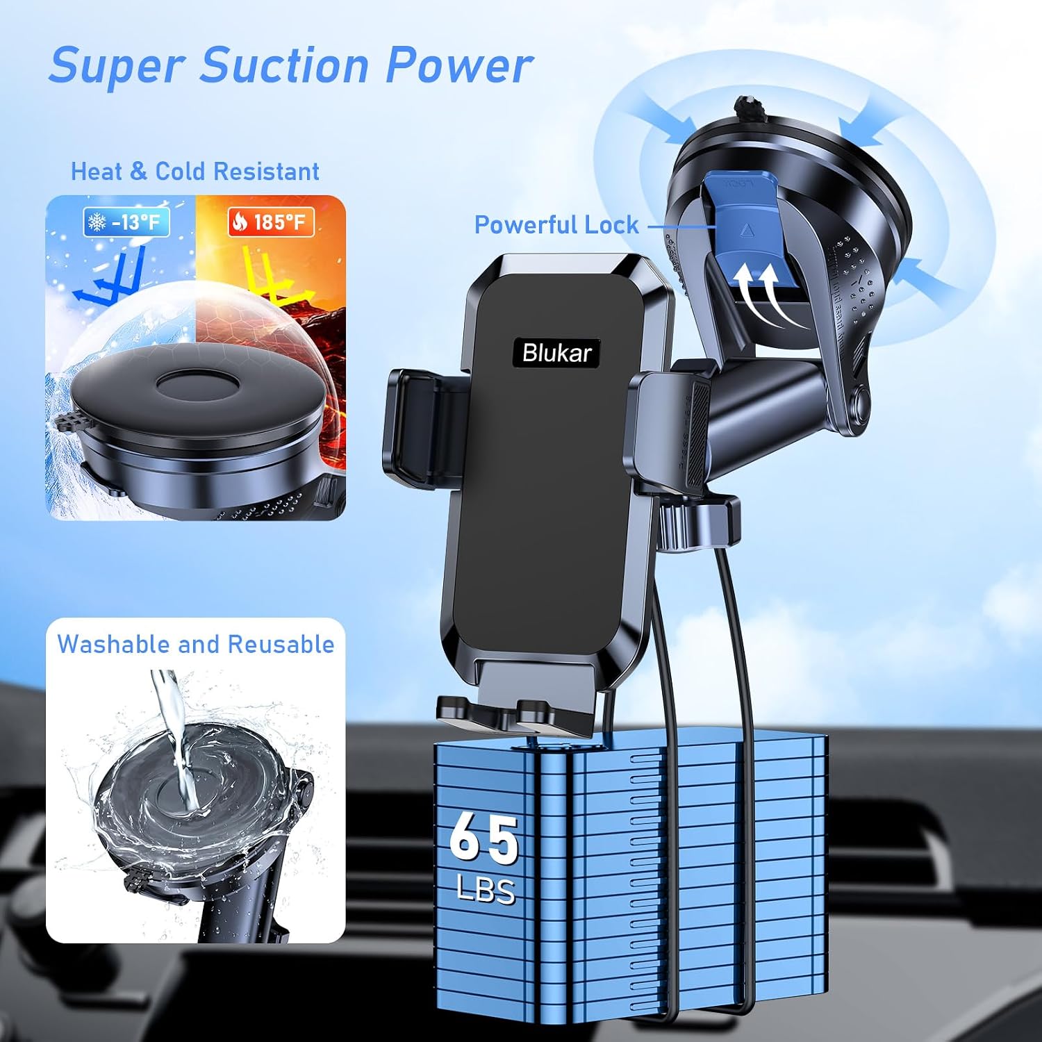 Detalle de Blukar Car Phone Holder 360° rotation