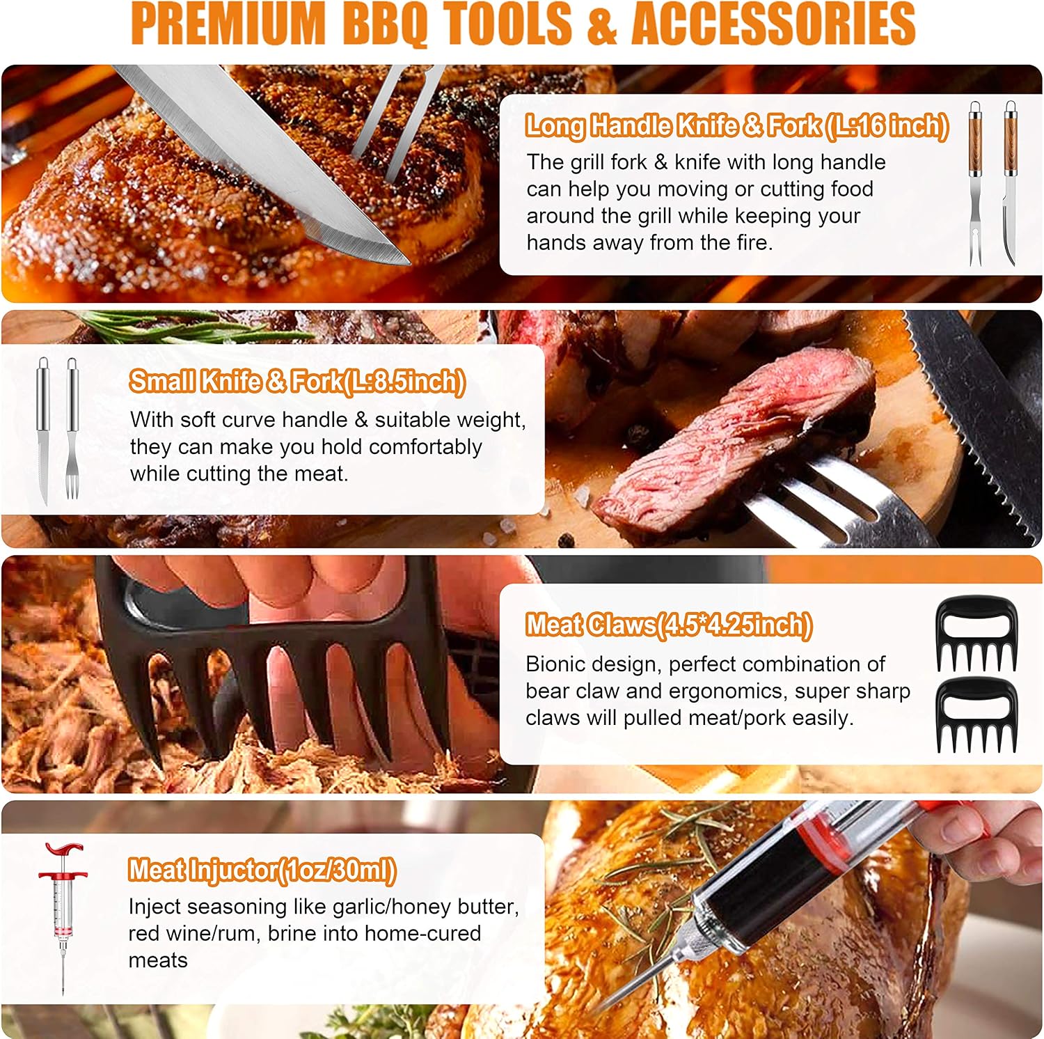 Detalle de Cifaisi BBQ Tool Set 38-Piece