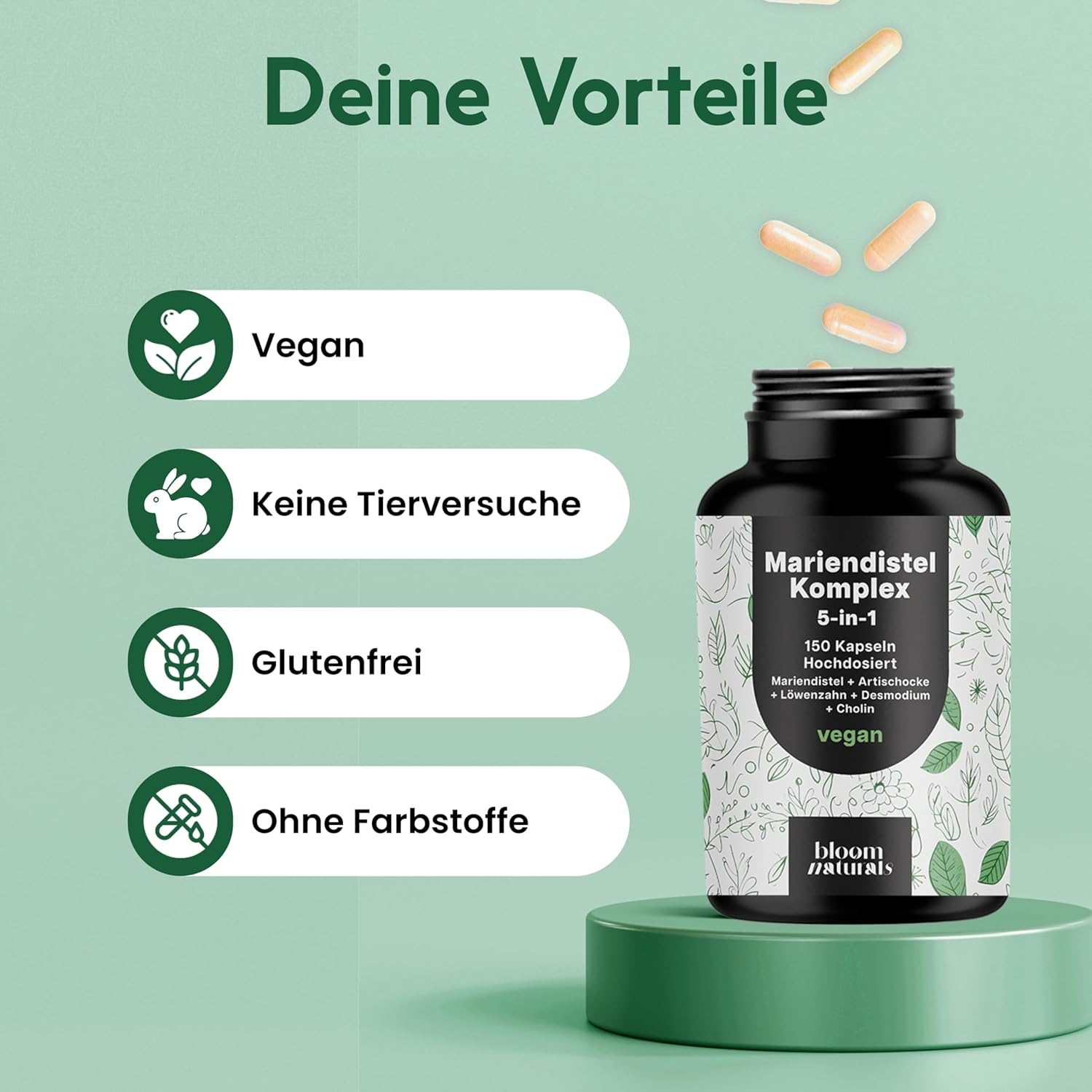 Thumbnail 3 de Mariendistel Artischocke Komplex Hochdosiert 150 Kapseln