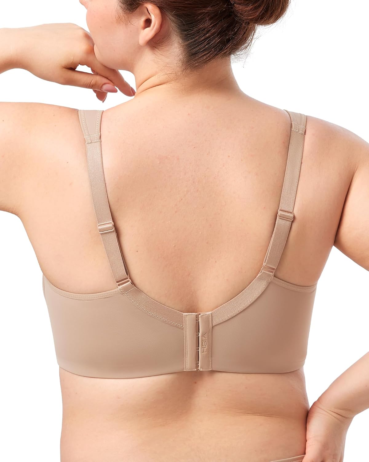 Detalle de HSIA Minimizer Full-Coverage Underwire T-Shirt Bra for Plus Size