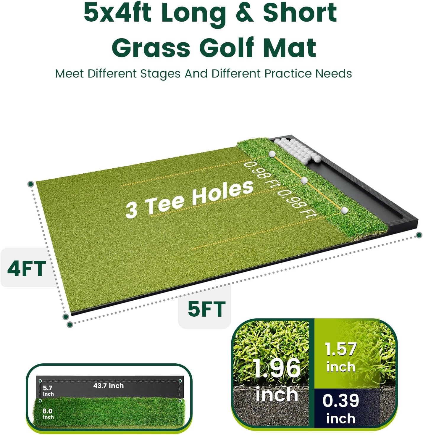Detalle 2 de Ponsonbay Golf Hitting Mat 26mm
