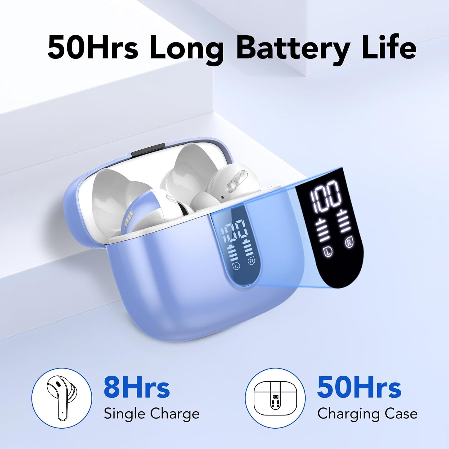 Thumbnail 2 de IKT 50Hrs Wireless Earbuds with Bluetooth 5.3