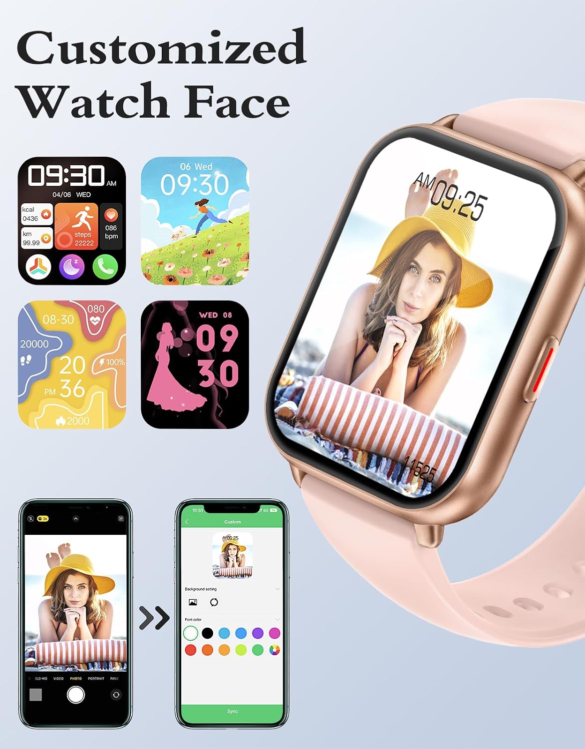 Detalle de RUIMEN Smart Watch fitness watch 1.85-inch