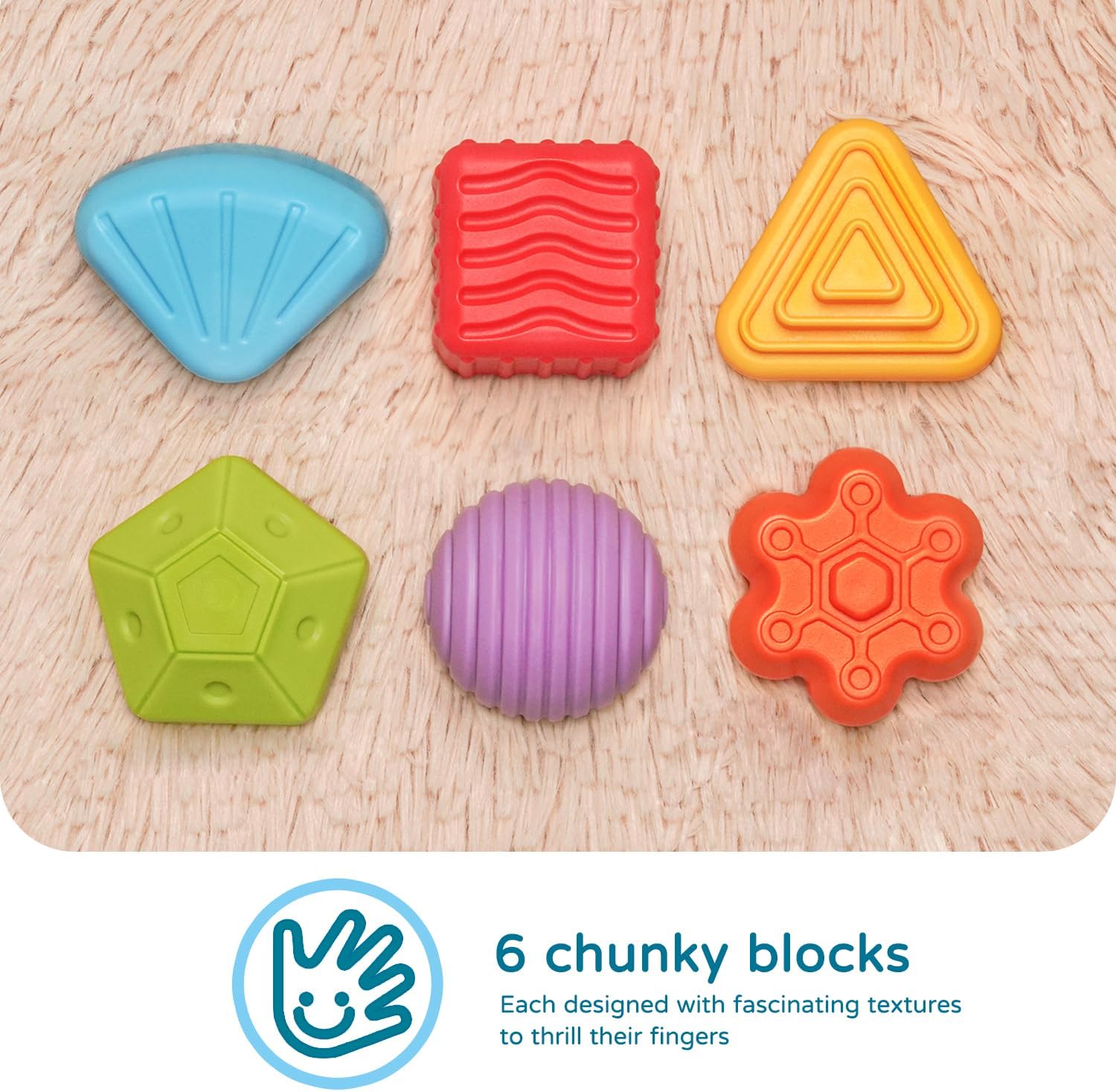 Detalle de LiKee Montessori shape sorter 6 pcs