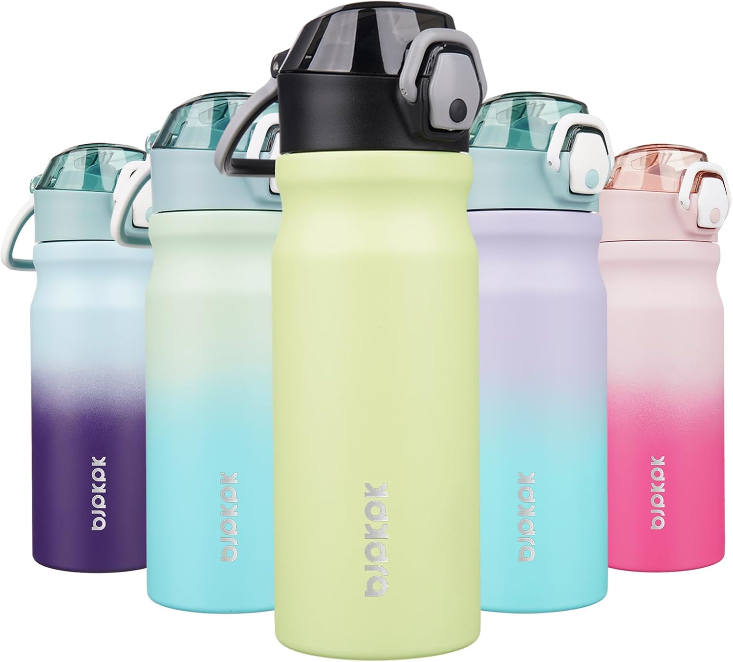 Thumbnail 6 de BJPKPK 18oz Insulated Stainless Steel Water Bottle with Straw, Double-Wall Vacuum Insulation & Leak-Proof Lockable Flip Lid (BPA-Free)