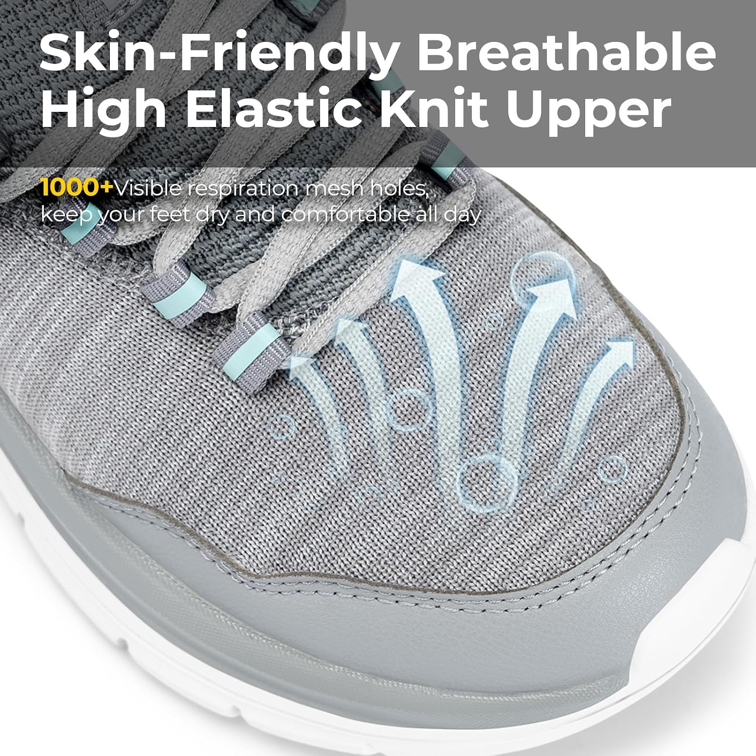 Detalle de FitVille Scarpe da Camminata Donna Pianta Larga Extra Wide: sneakers comode ammortizzate slip-on