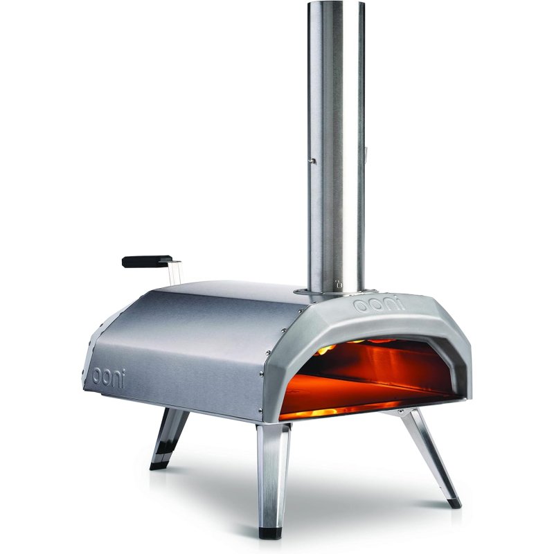 Detalle de Ooni Karu 12 Horno para pizzas multicombustible de acero inoxidable 🍕