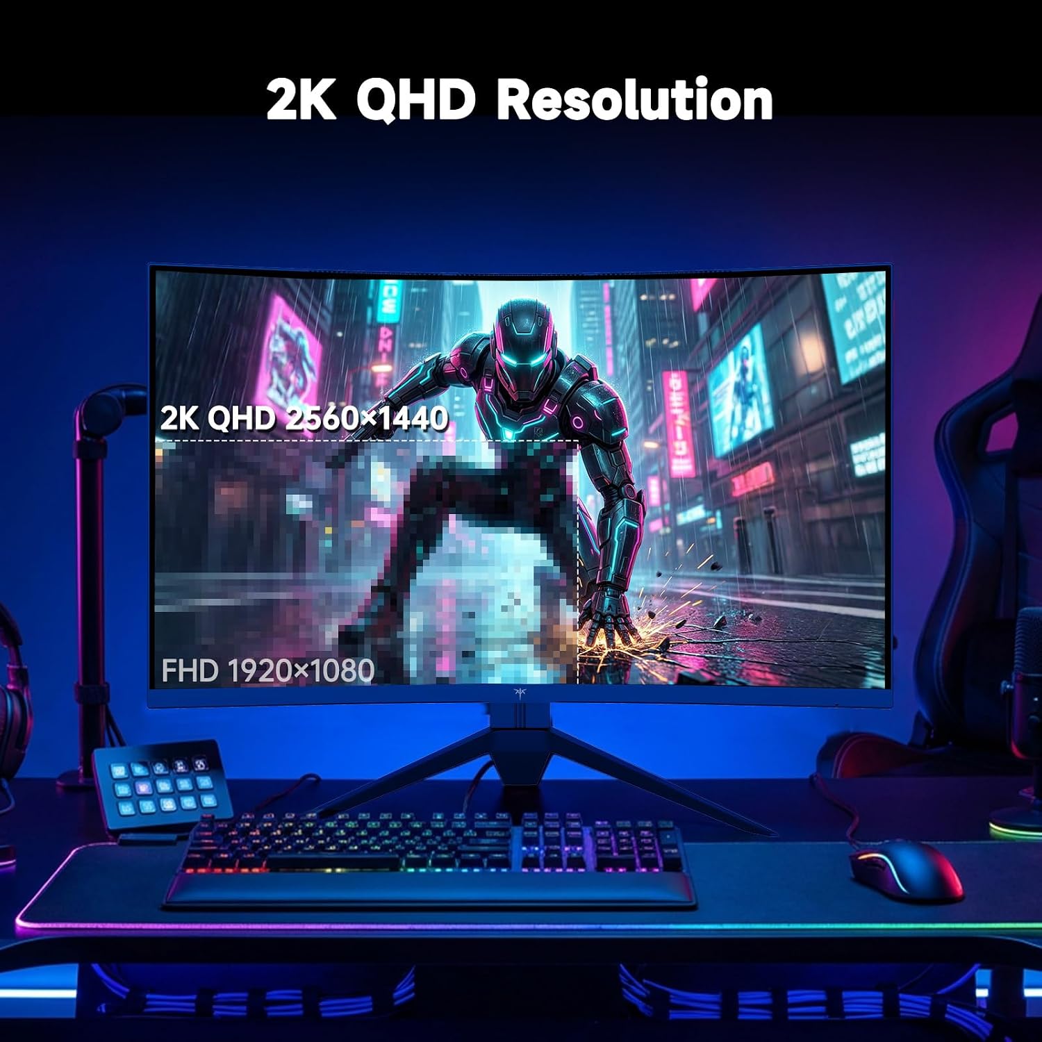 Thumbnail 2 de KTC 27 Inch 240Hz Curved Gaming Monitor (2K QHD, 1000R) – H27S25E