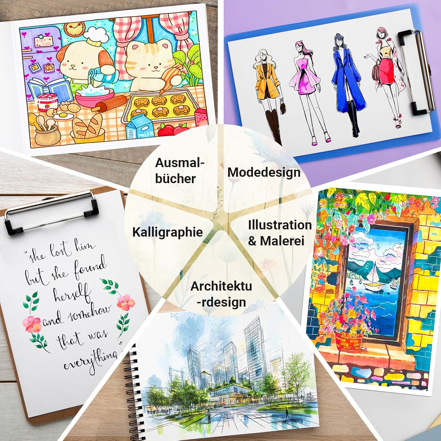 Thumbnail 4 de HOTU Marqueurs à alcool 50 couleurs 🖊️