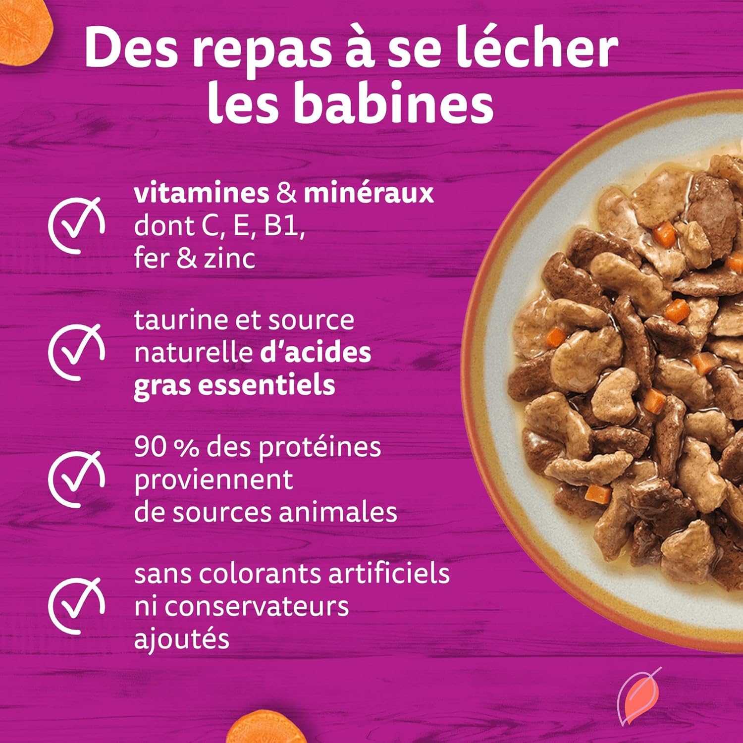 Detalle 2 de WHISKAS Tasty Mix Aliment Humide Sauce Chat Adulte – Recette Fermière, Lot de 2 (48 Sachets)