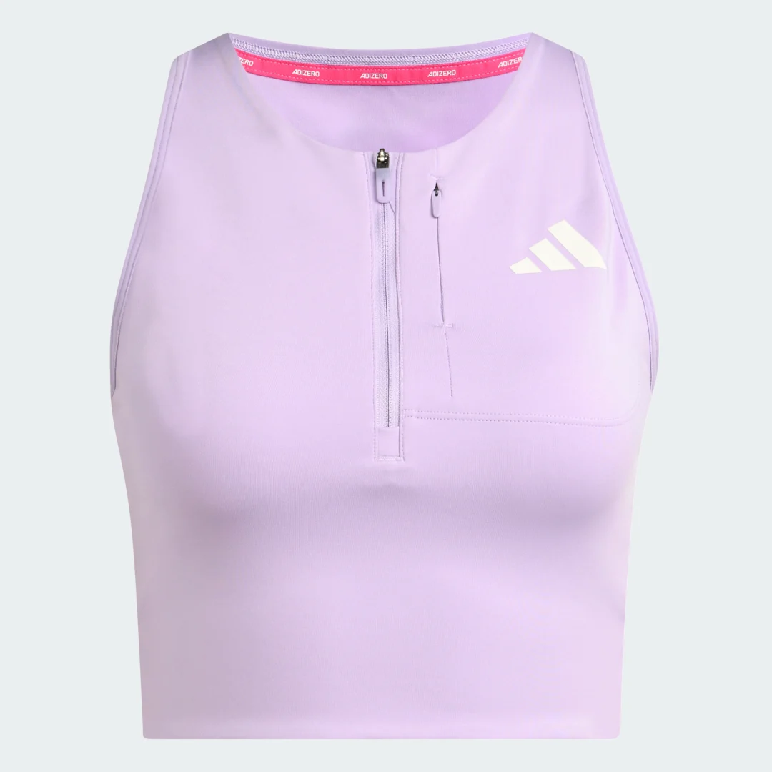 Thumbnail 3 de Camiseta corta de running Adizero con bolsillos para gel (violeta) – Adidas