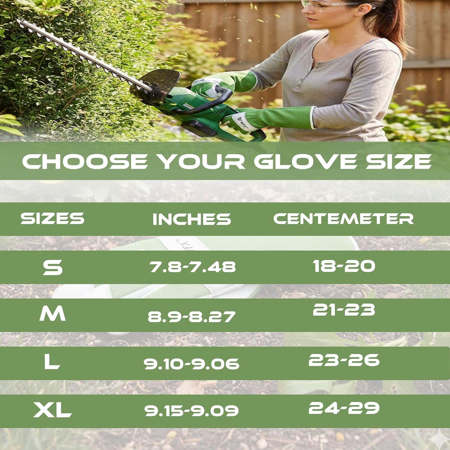 Thumbnail 5 de Long Gardening Gloves thorn proof, Large