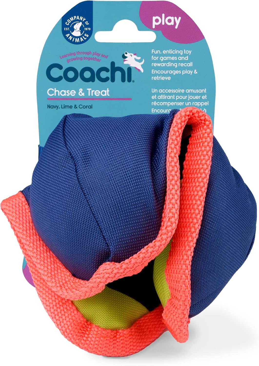 Detalle de Coachi Chase & Treat 犬用おやつトイ|追いかけ遊び・遠隔トレーニング向け