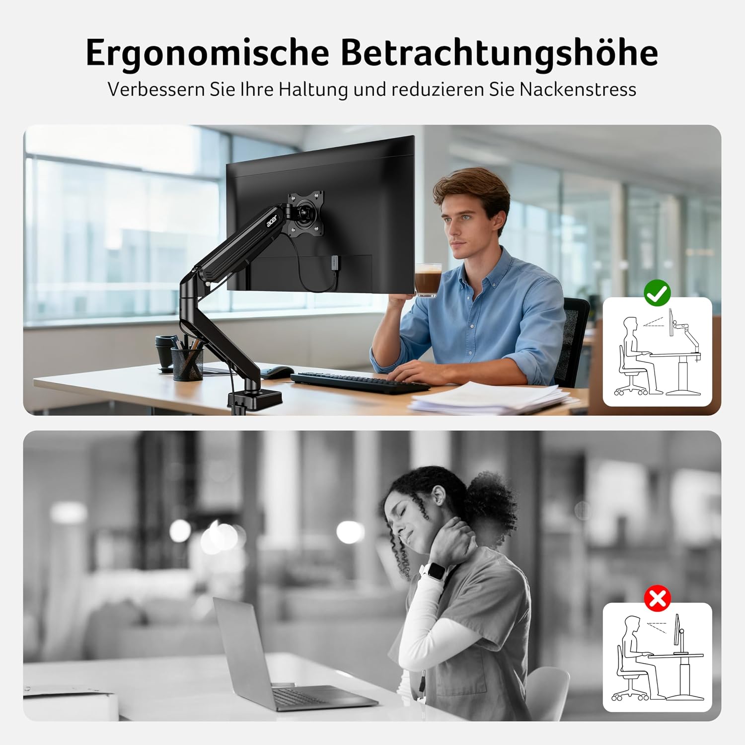 Thumbnail 5 de Acer Monitorhalterung 17–34 Zoll