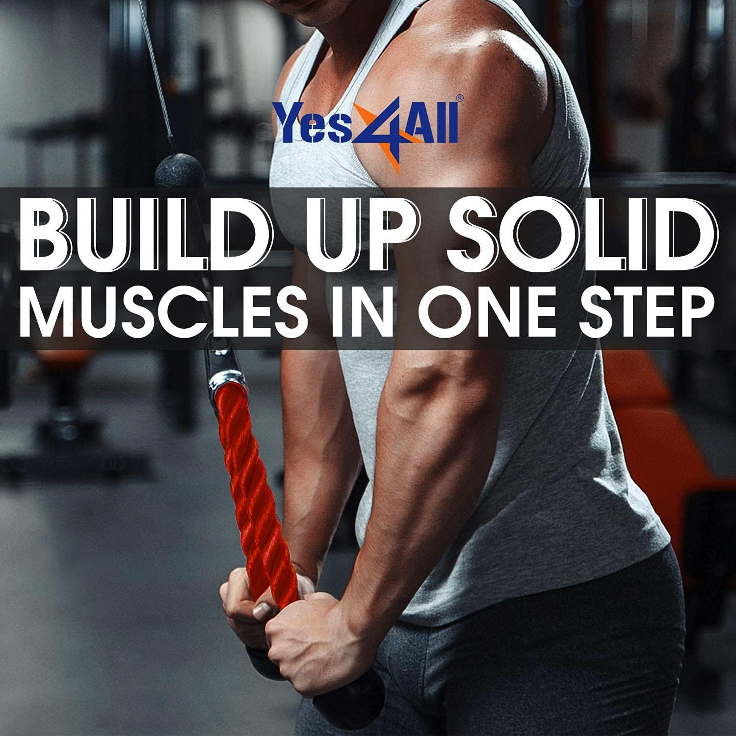 Thumbnail 3 de Yes4All Cavo tricipiti 91,4 cm 🏋