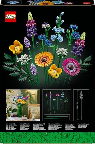 Thumbnail 10 de LEGO Botanicals Wildflower Bouquet Set 10313: ramo artificial para decorar y relajar la mente