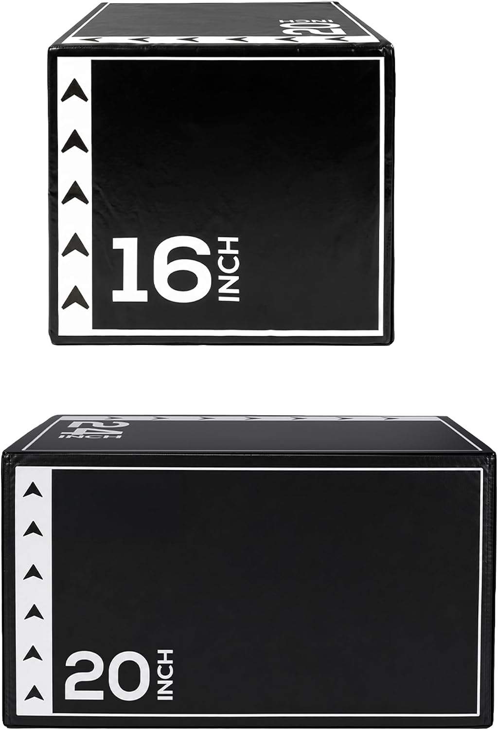 Detalle 2 de BalanceFrom BFJB-2L-BW 3-in-1 Foam Plyometric Jump Box, 16/20/24-Inch Heights