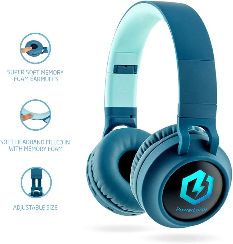 Thumbnail 3 de PowerLocus Auriculares Bluetooth para Niños 🎧, Sonido Seguro y Plegable