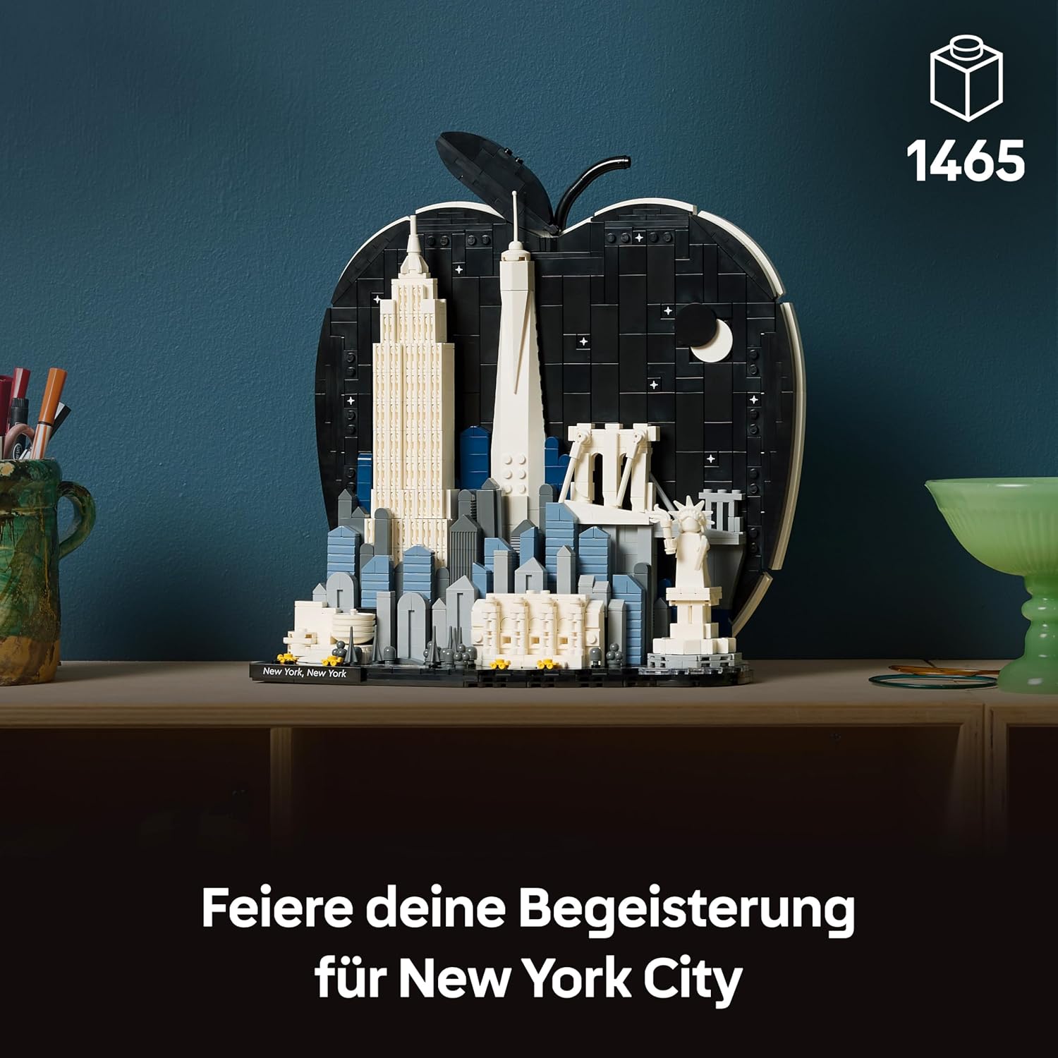 Thumbnail 1 de LEGO Architecture New York City – The Big Apple (21066): Minimalistische 3D-Dekoration für Erwachsene
