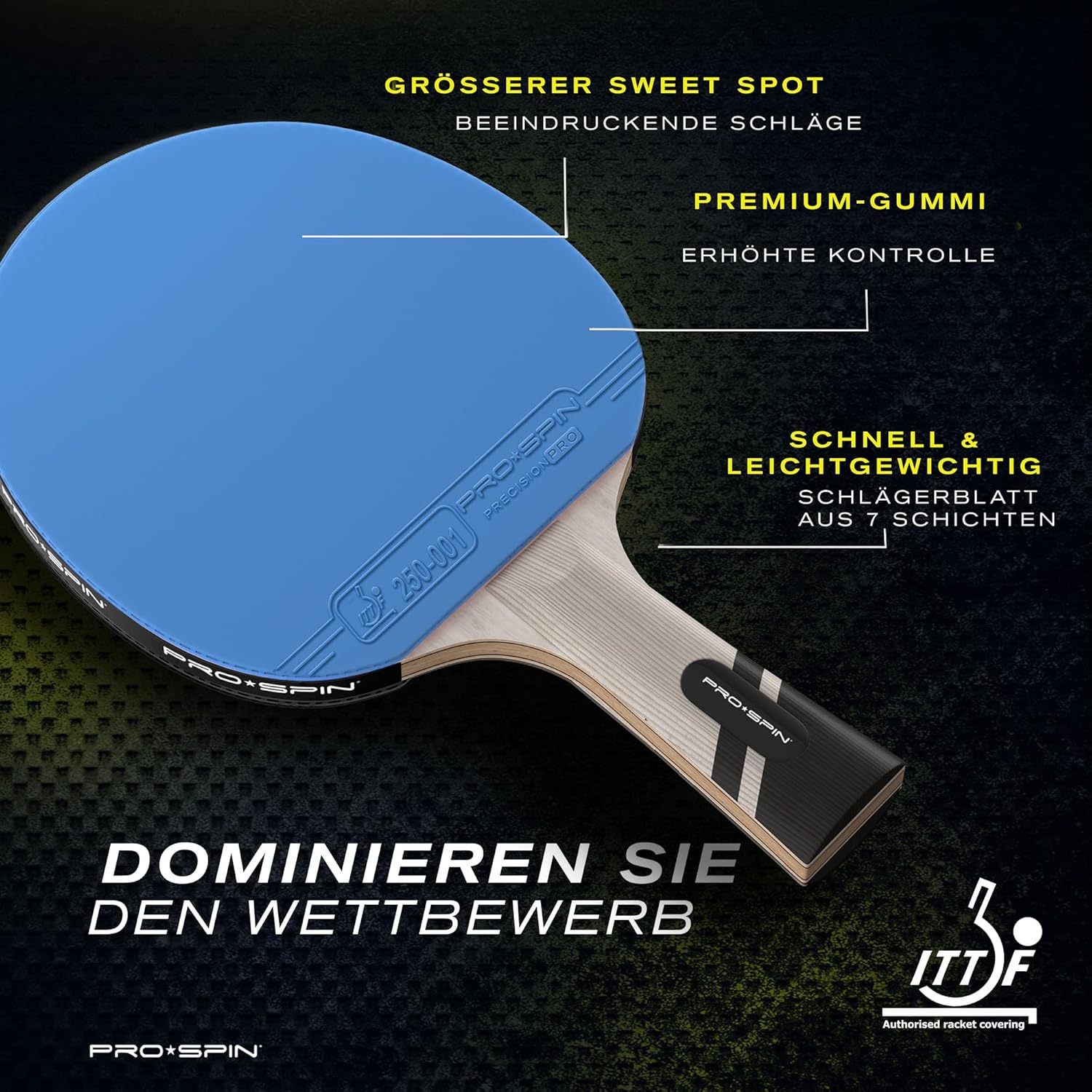 Thumbnail 1 de PRO-SPIN PRO-SPIN Tischtennisschläger 2,0 mm