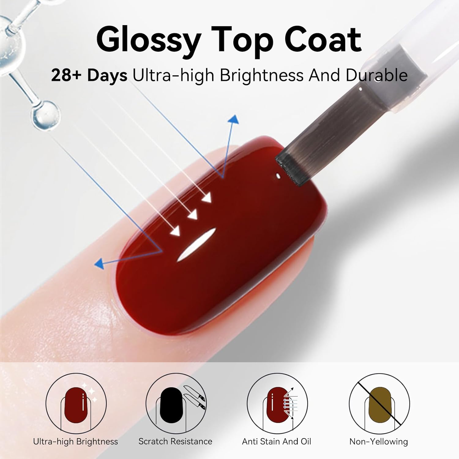 Thumbnail 5 de Born Pretty No Wipe Super Top Coat Gel UV 2X15ML