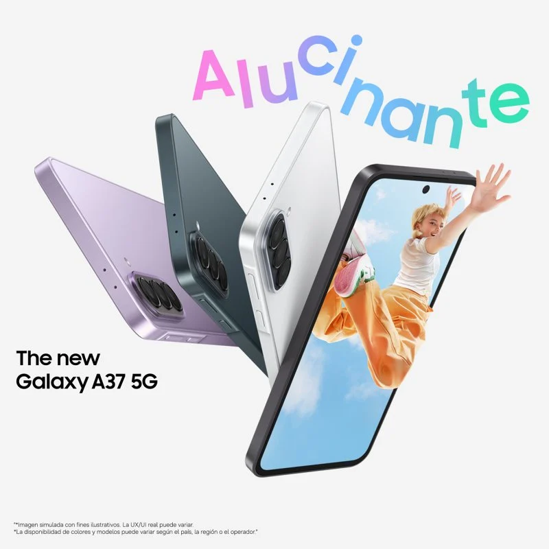 Thumbnail 1 de Samsung Galaxy A37 5G 6GB 128GB 6.7" Lavanda: potencia, pantalla y autonomía a la carta