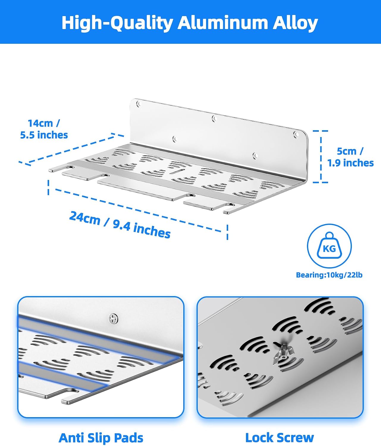 Thumbnail 3 de Bricok PS5 Wall Mount (Aluminium Alloy) for All PS5 Generations, Holds Two Controllers – Silver
