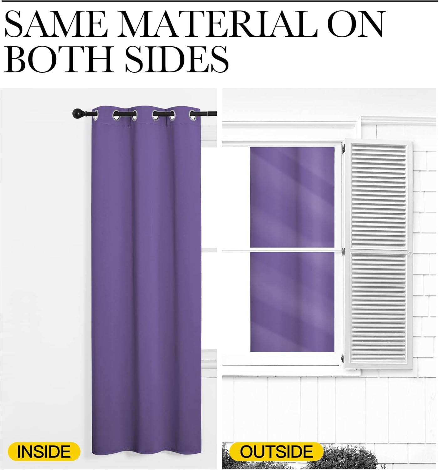 Thumbnail 4 de NICETOWN Blackout Curtains 70" Length, 2 Panels 🪟