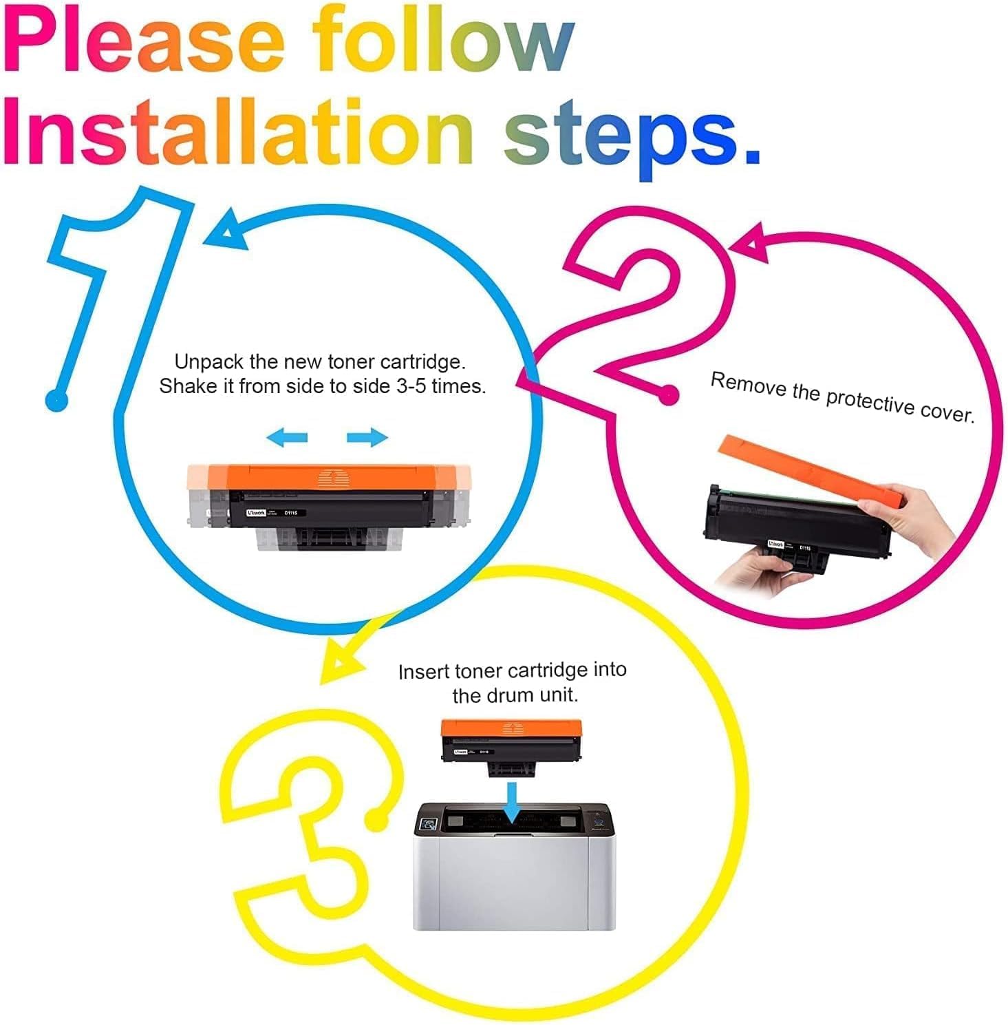 Thumbnail 3 de Uniwork MLT-D111S toner 2 pezzi 🖨️