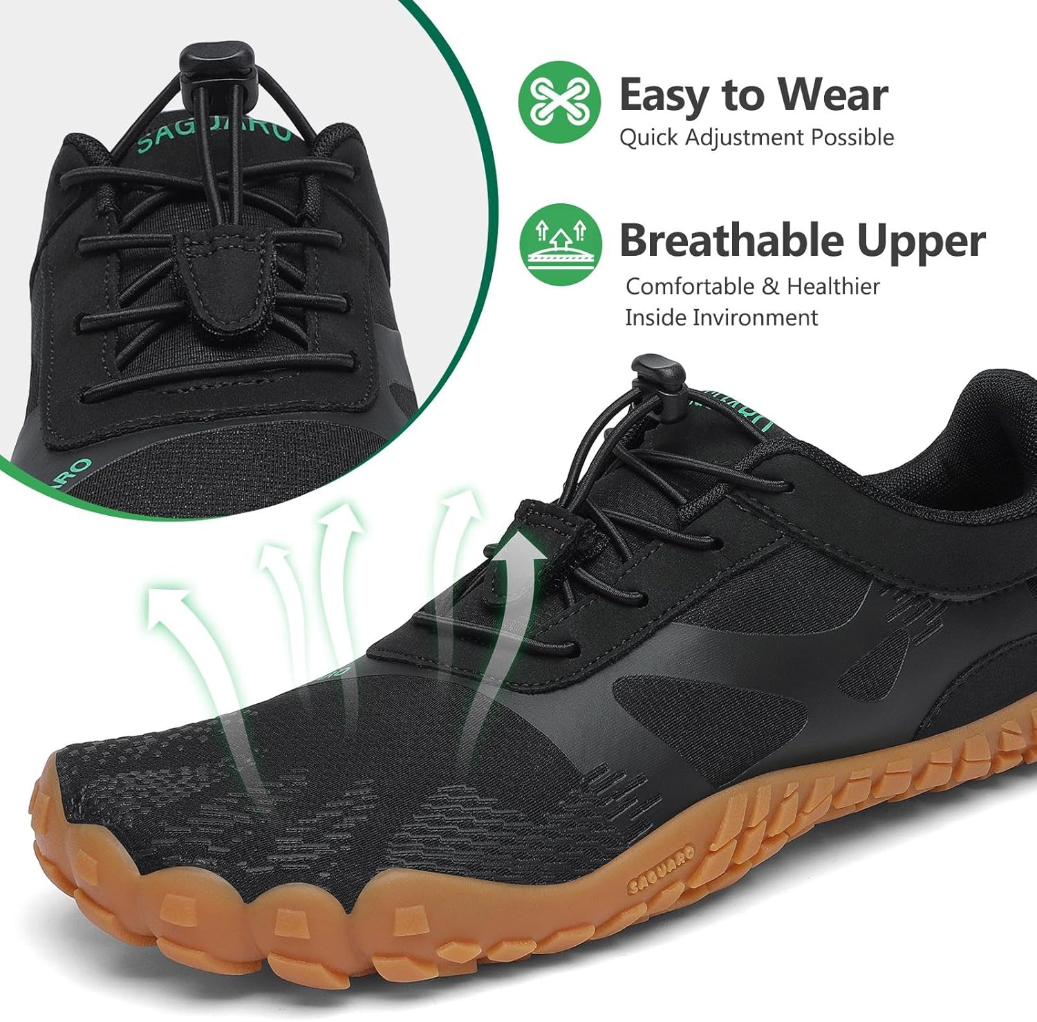 Thumbnail 3 de SAGUARO Chaussures de Trail Homme Femme – barefoot de fitness polyvalentes