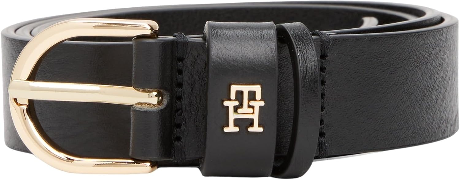 Thumbnail 3 de Tommy Hilfiger Ceinture femme Essential Effortless en cuir, boucle ronde