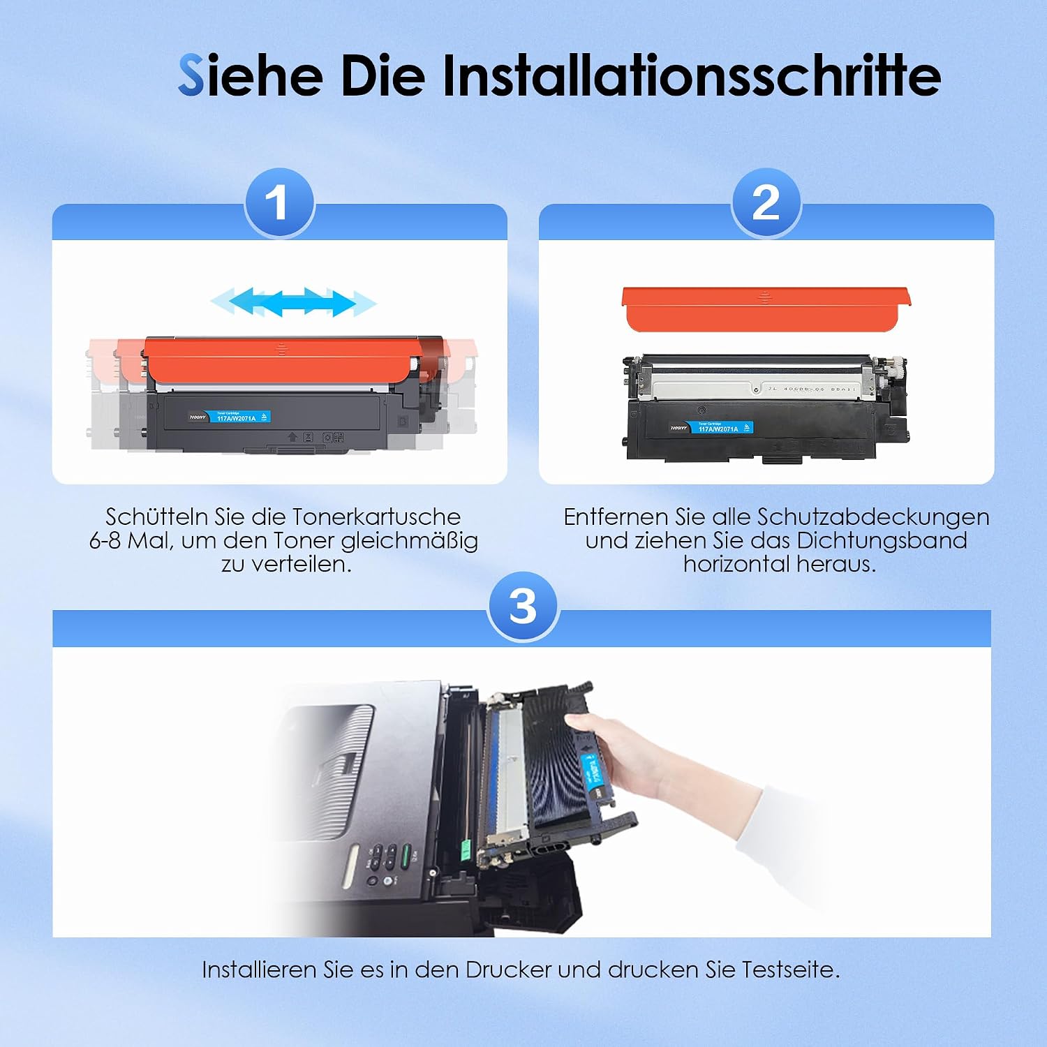 Thumbnail 6 de NOGIVY 117A Tonerset Schwarz Cyan Gelb Magenta