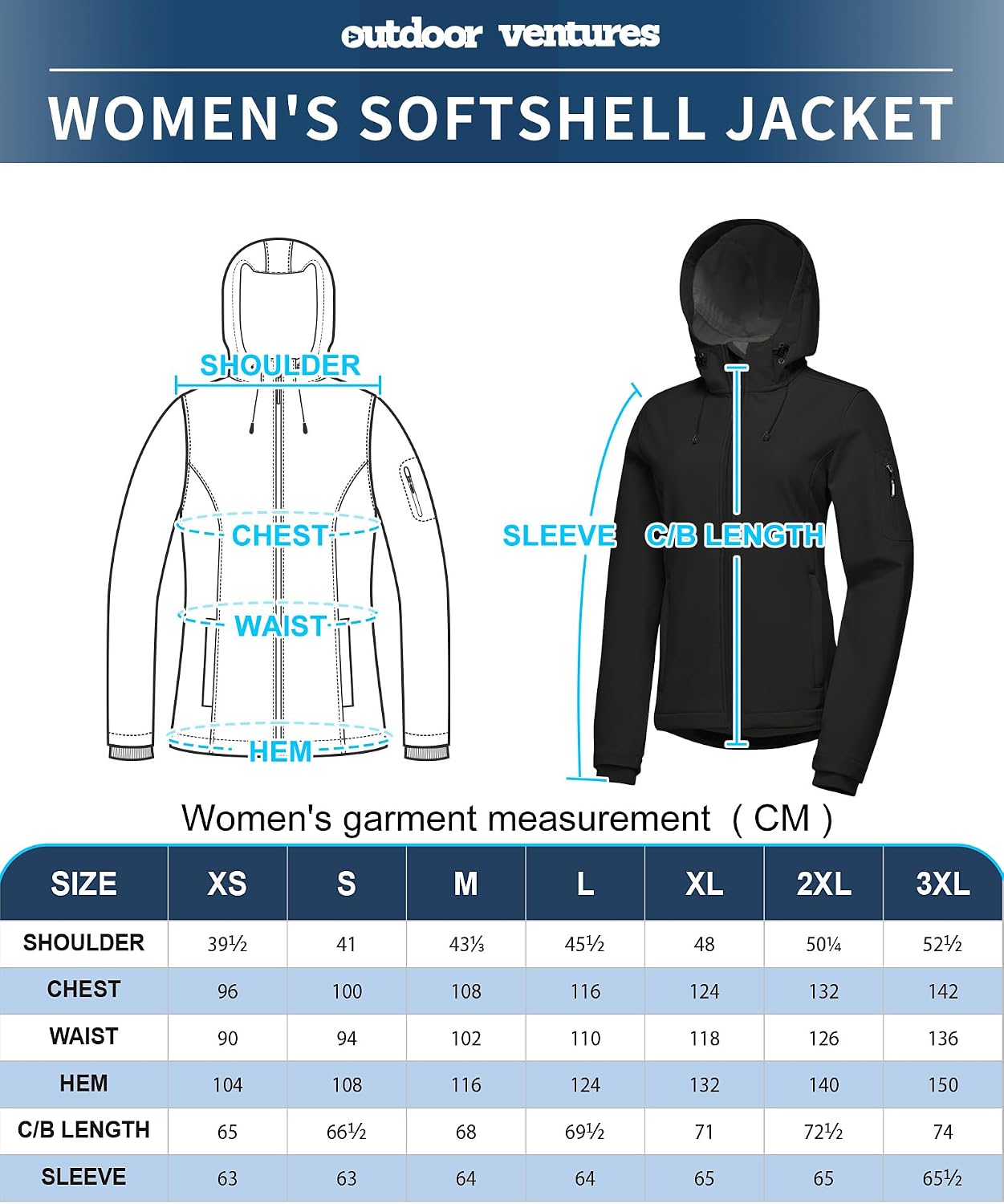 Thumbnail 6 de Outdoor Ventures Softshelljacke Damen Wasserdicht