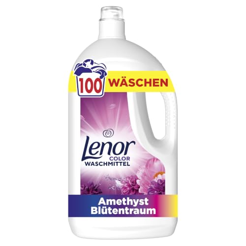 Detalle de Lenor Flüssigwaschmittel Amethyst – 100 Wäschen, flüssig