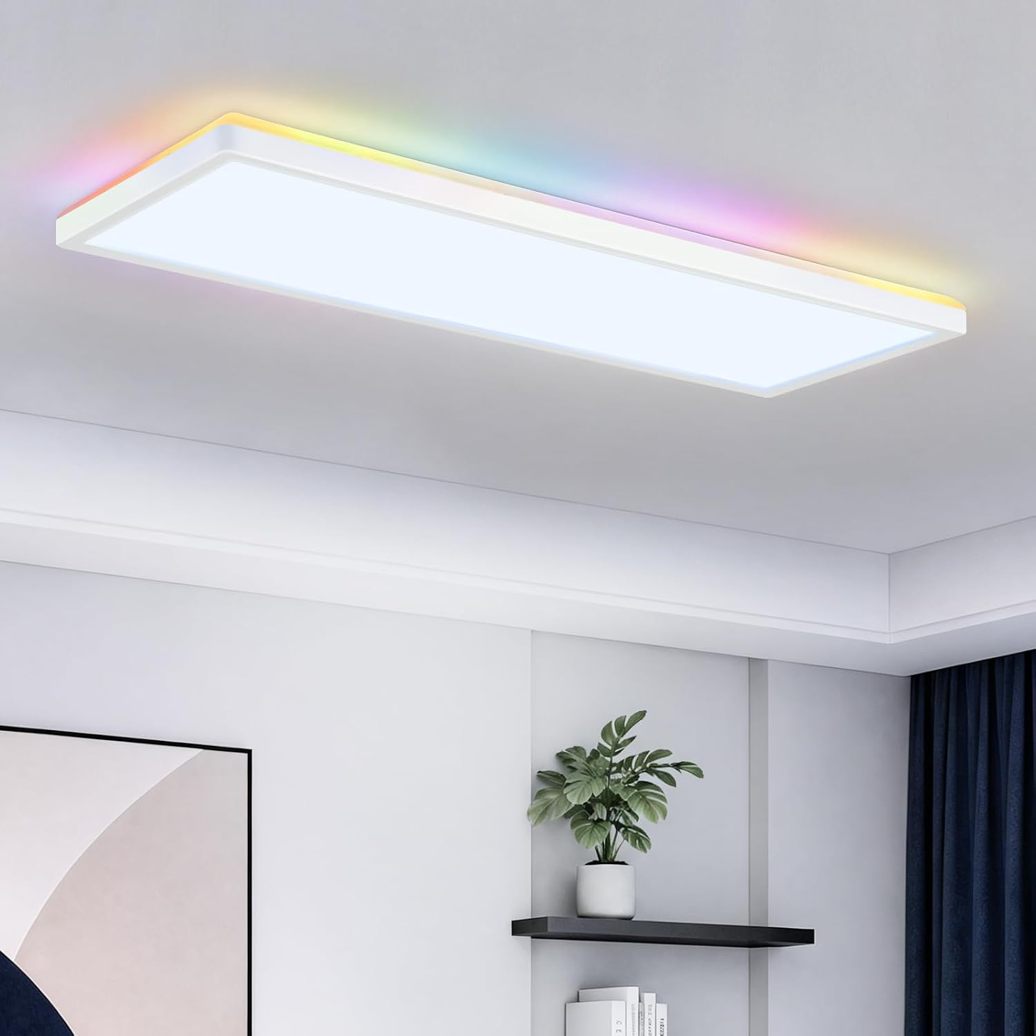 Detalle de cupgow RN-RGBB led-plafondlamp, dimbaar, RGB, 3000–6500 K, IP44