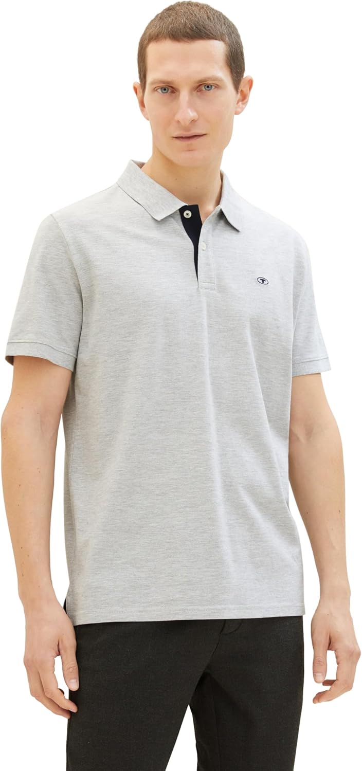 Thumbnail 1 de TOM TAILOR Herren Basic Piqué Poloshirt – klassischer Regular Fit mit besticktem Logo