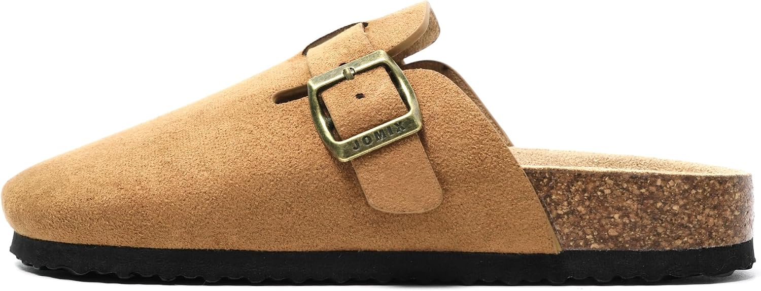 Thumbnail 2 de JOMIX Sabot donna eleganti in eco-pelle scamosciata con punta chiusa e suola in sughero MD2438